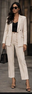 A work look styled by Mila